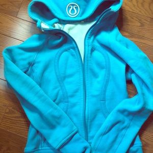 Lululemon blue scuba hoodie, size 8